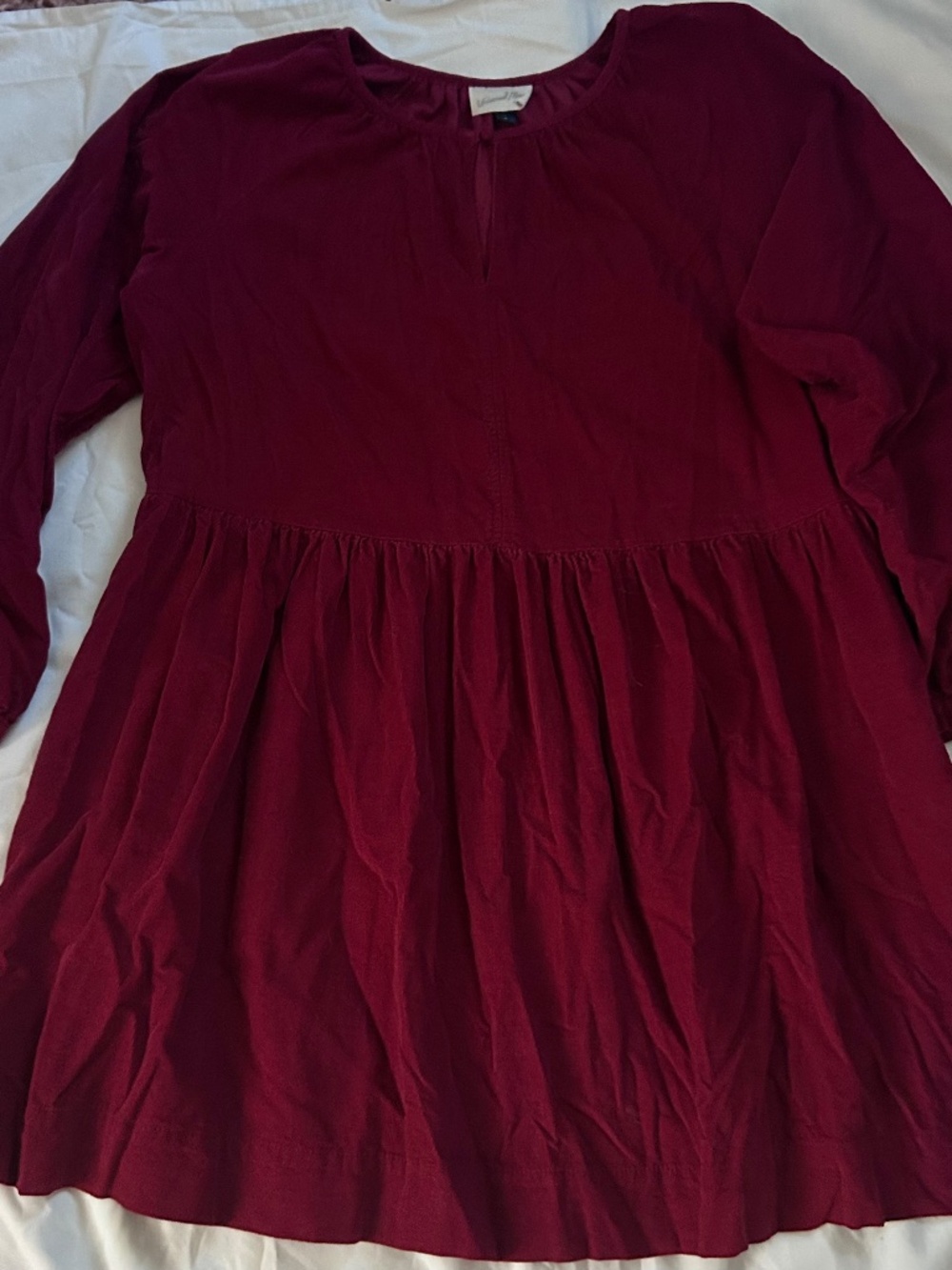 Universal Thread Fine Wale Corduroy Pop-Over Long Sleeved Above Knee Dress / XL